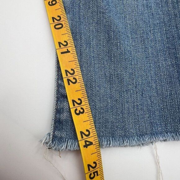 AG Adriano Goldschmied Blue Distressed Tomboy Relaxed Straight Size 31 - Picture 15 of 16